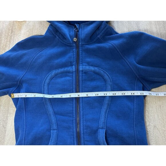 Lululemon Scuba Hoodie *Stretch Cornflower Blue Size 4 Y2K - Picture 4 of 6